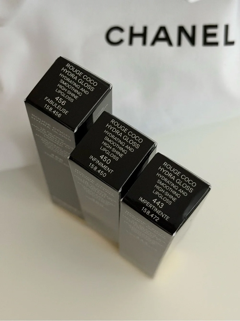 NWT Chanel Rouge Coco Hydra Gloss, 3 Different Colours